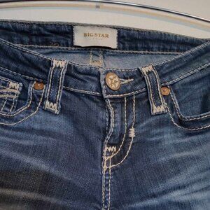 Big Star LIV Boot 34" Low Waist Boot Leg Medium-Wash Jeans